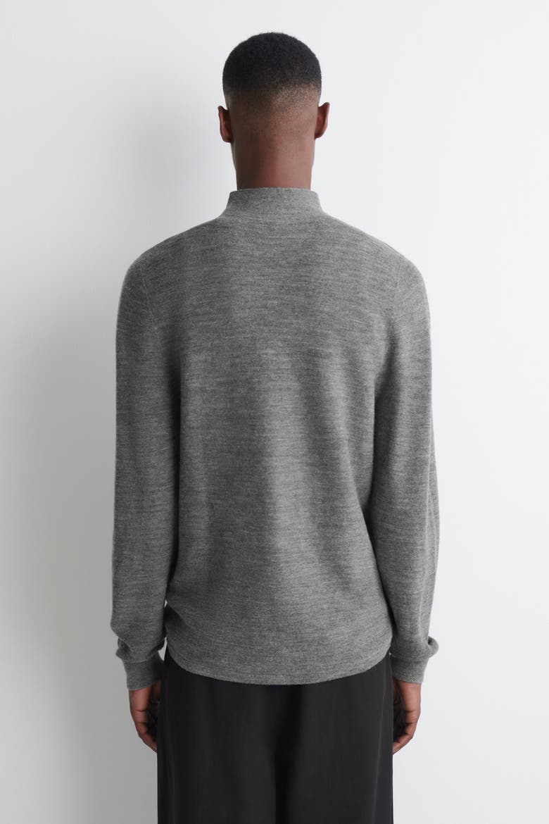 Wool Mock-Neck Sweater, Alternate, color, GRAY