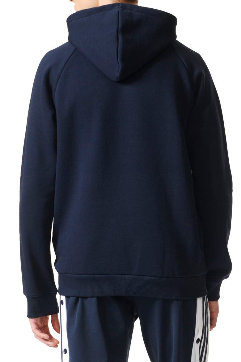 Trefoil Graphic Hoodie, Alternate, color, LEGEND INK