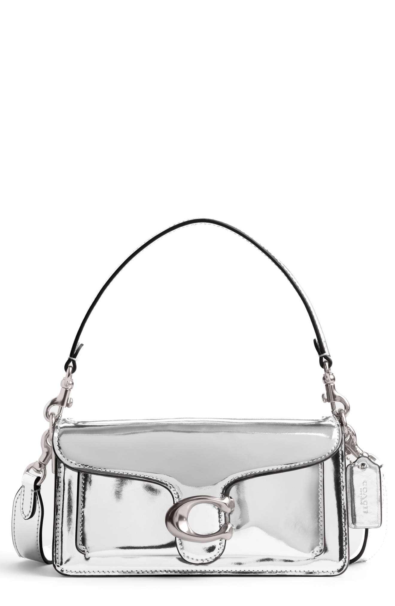 COACH Tabby 20 Mirror Metallic Leather Shoulder Bag, Main, color, 