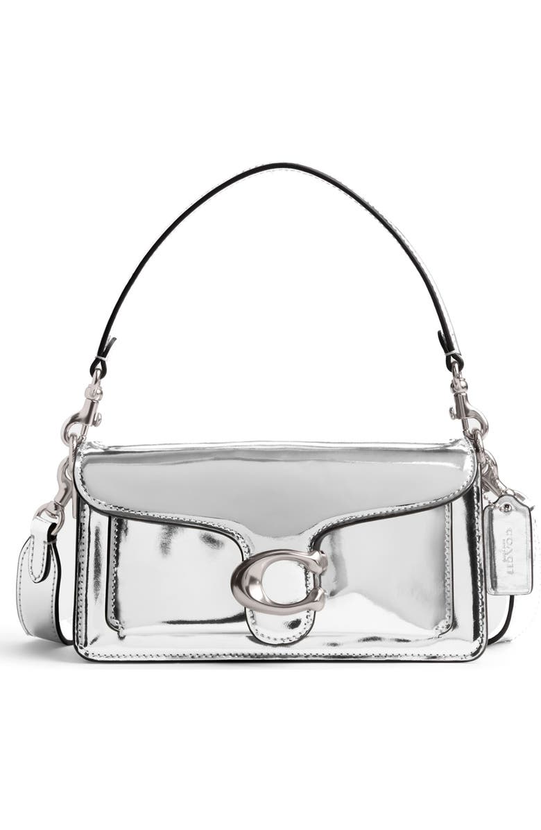 COACH Tabby 20 Mirror Metallic Leather Shoulder Bag, Main, color,