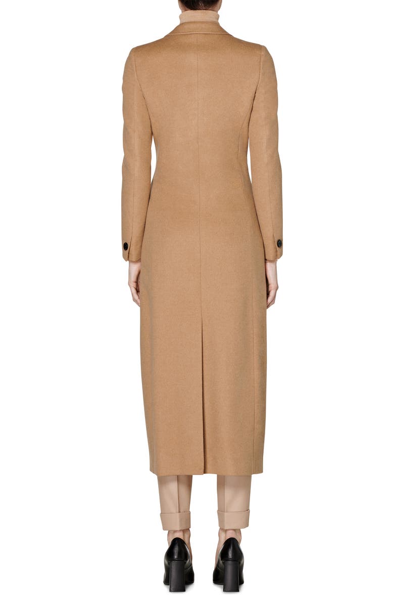 SUISTUDIO Anna Long Double Breasted Camel Hair Coat, Alternate, color,