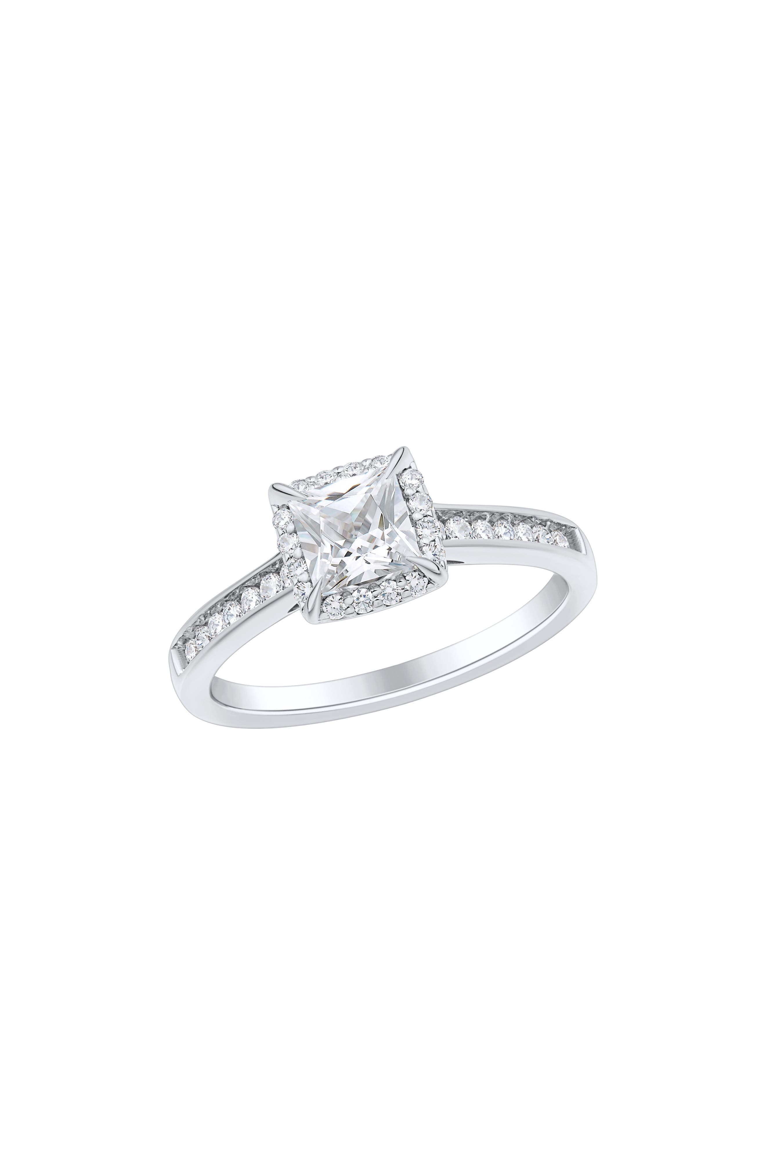 Frankie & Zoe 10K White Gold Lab Grown Diamond Halo Ring