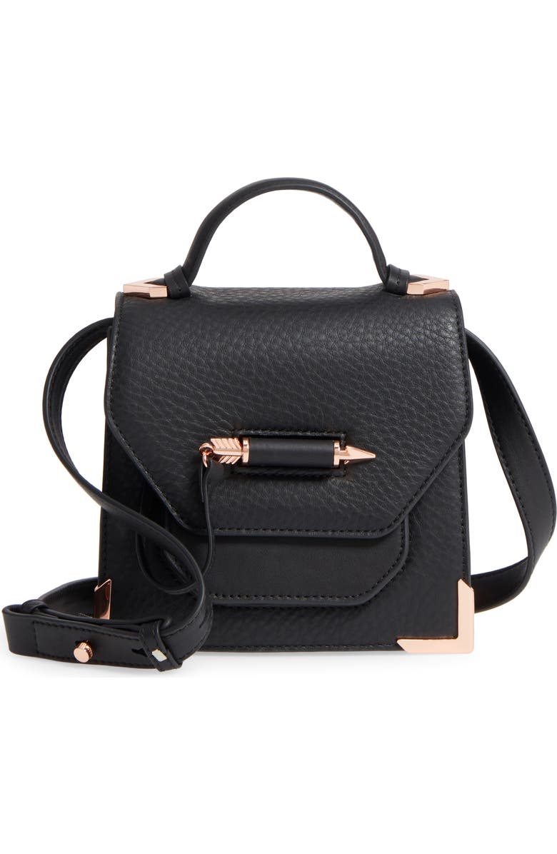 Mackage Mini Rubie Leather Shoulder Bag, Main, color,