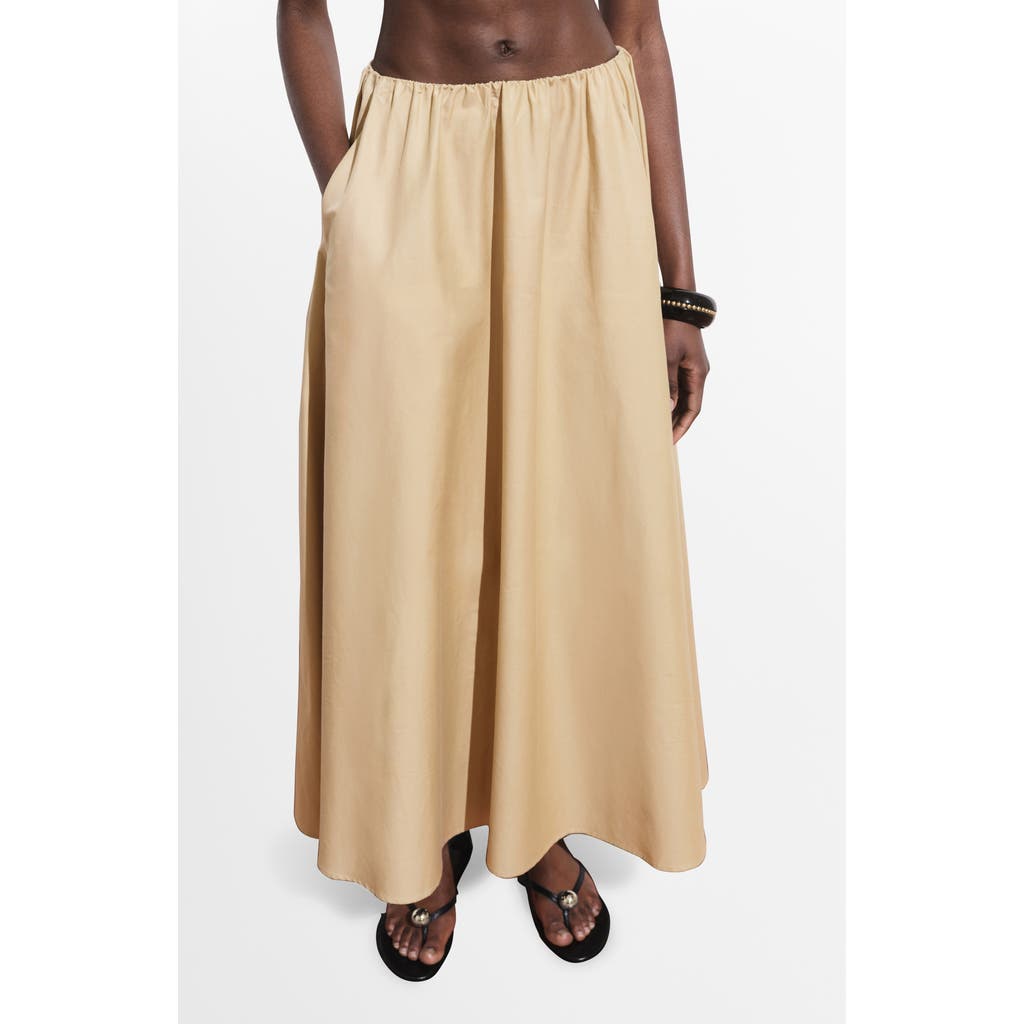Mango Cotton Blend Maxi Skirt