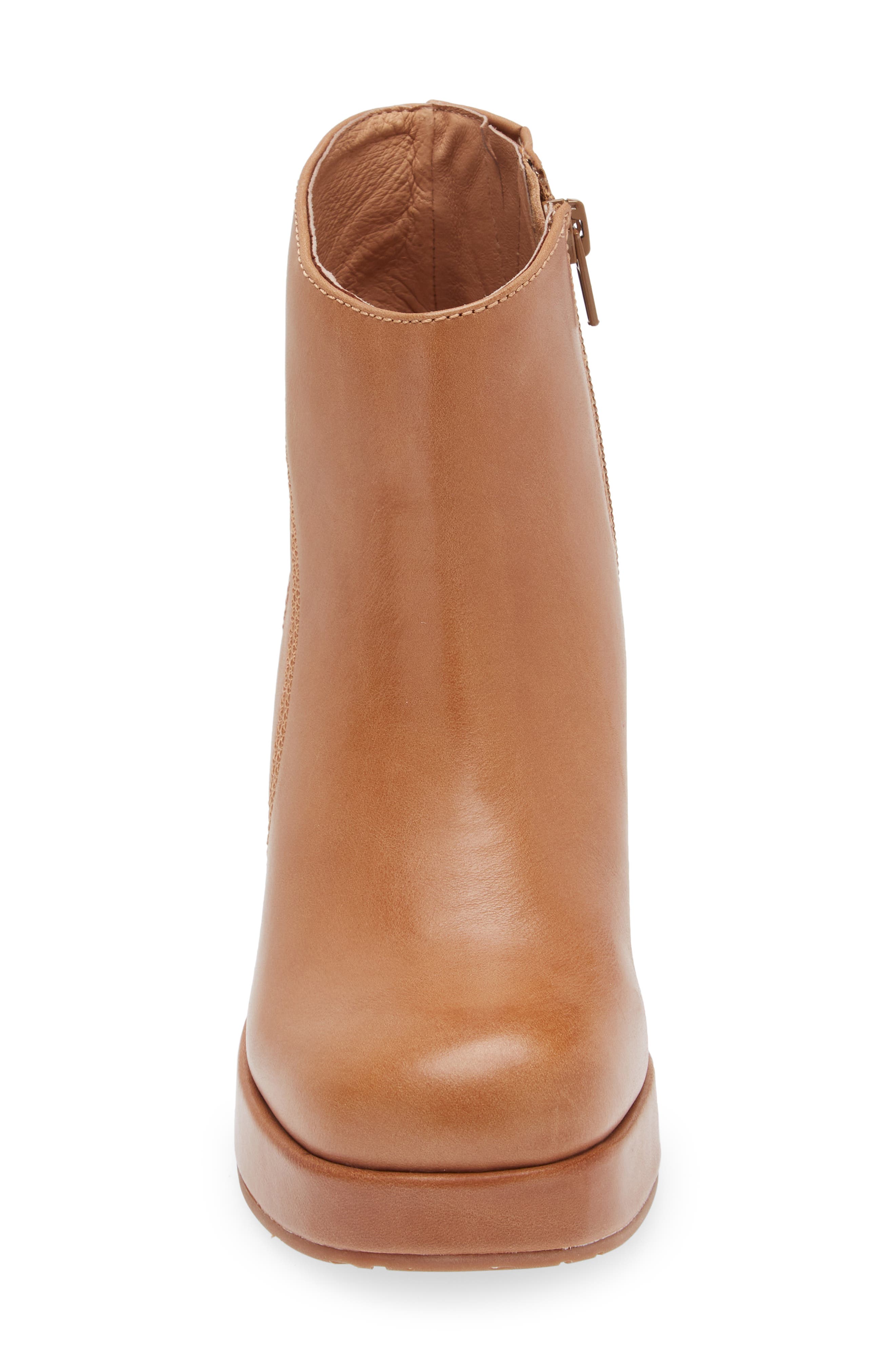 Penny Wedge Bootie, Alternate, color, CHESTNUT LEATHER