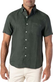 Robert Talbott Morgan Short Sleeve Linen Shirt