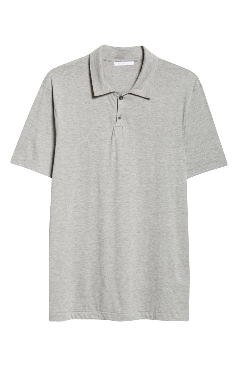 John Elliott Heathered Cotton & Cashmere Polo, Alternate, color, Grey