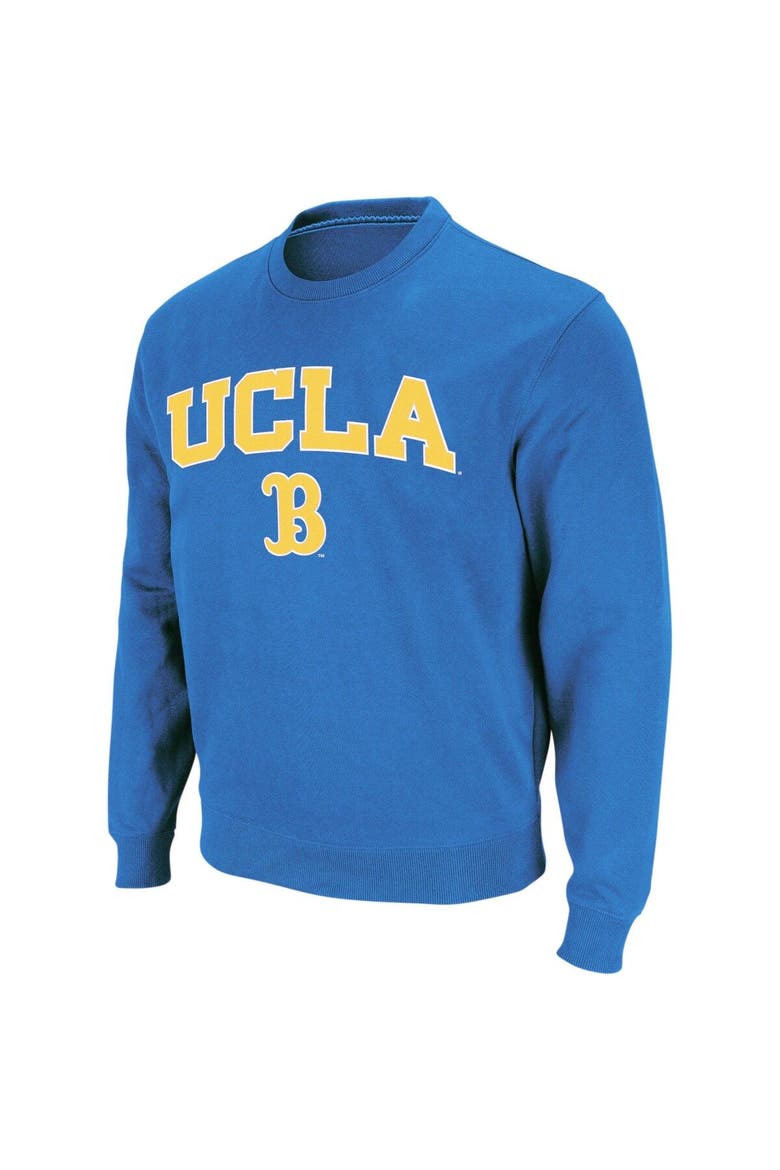 Men's Colosseum Blue UCLA Bruins Arch & Logo Crew Neck Sweatshirt, Alternate, color, Blue