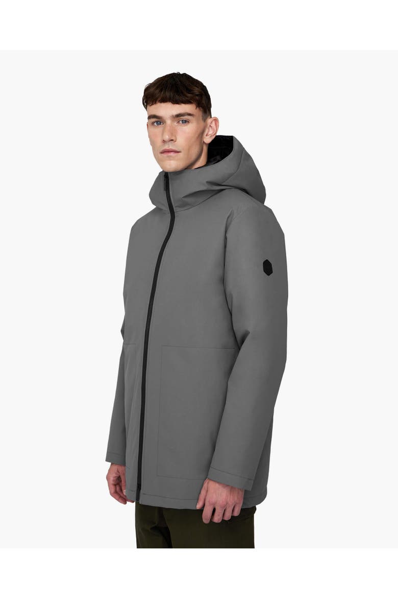 JULES | Hooded Down Winter Jacket, Alternate, color, Steel Grey