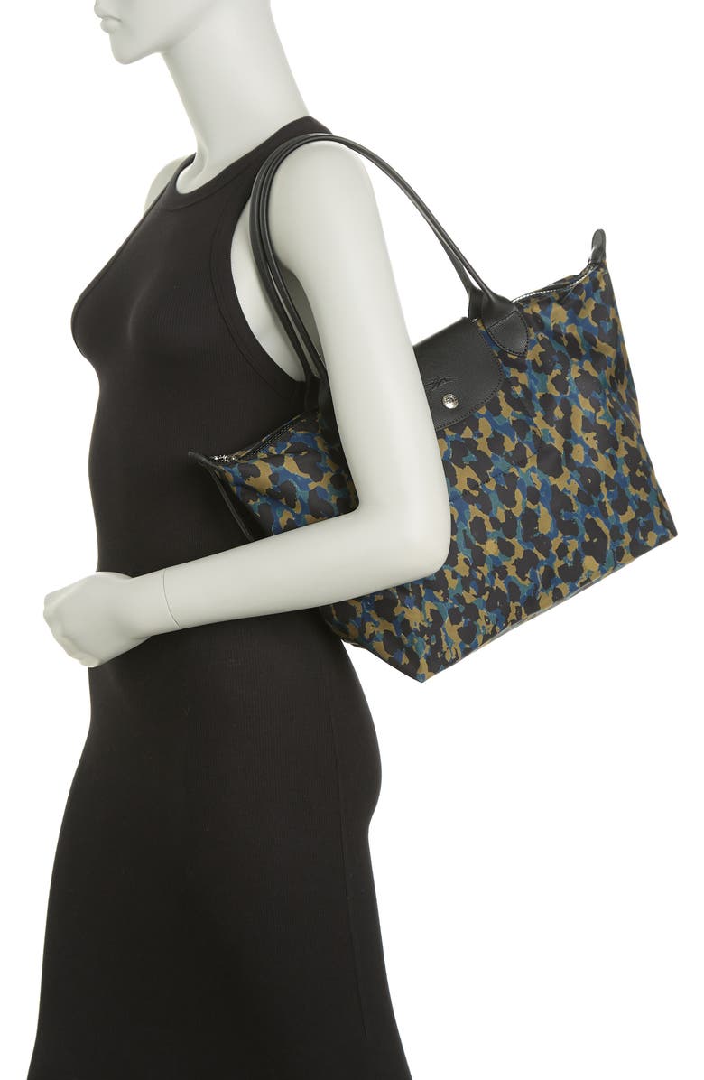 Longchamp Medium Panther Print Tote Bag, Alternate, color,