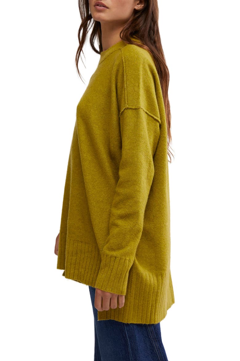 Phoebe High-Low Tunic Sweater, Alternate, color, AVOCADO OIL