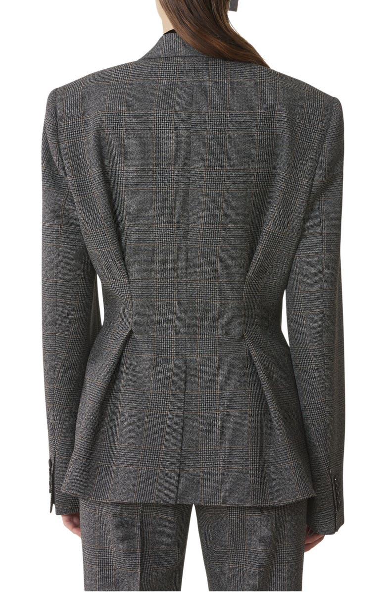 Lanvin Double-Breasted Tailored Jacket In Prince Of Wales Wool, Alternate, color,