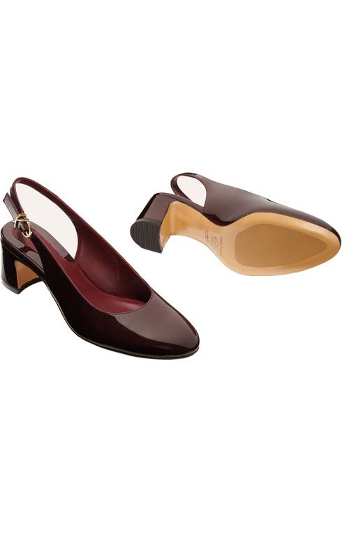 Margaux The Cluny Slingback In Burgundy