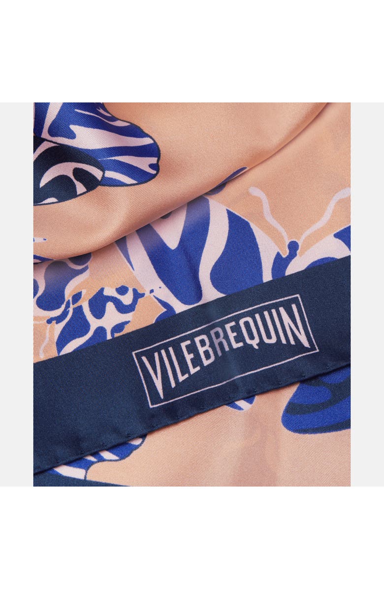 Vilebrequin Silk Scarf Disco Butterflly, Alternate, color, Blush