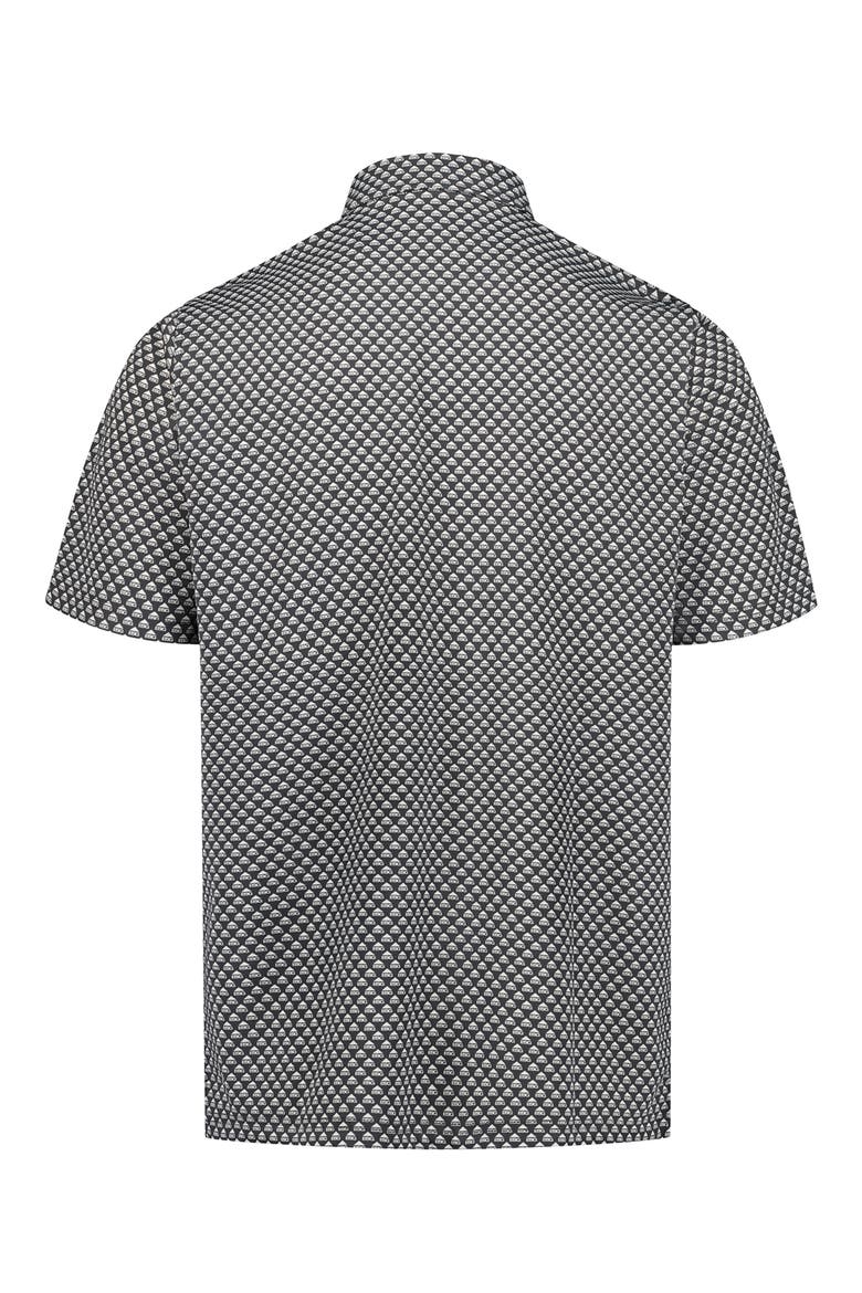 Geo Logo Performance Polo, Alternate, color, BLACK/ WHITE