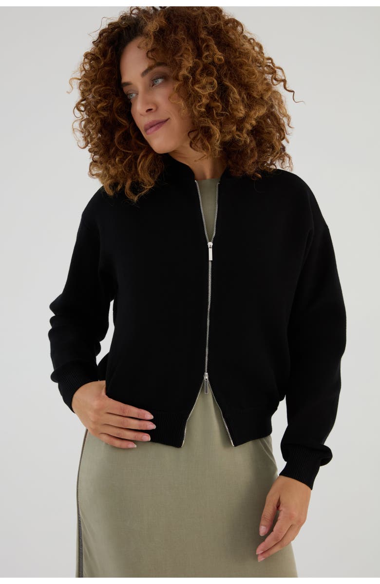 KADA The Sweater Bomber Jacket, Main, color, Ink