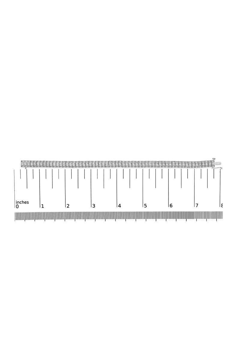 Haus of Brilliance Silver 1.0 Cttw Diamond Collar Line Link Bracelet - Size 7.25" Inches, Alternate, color, White