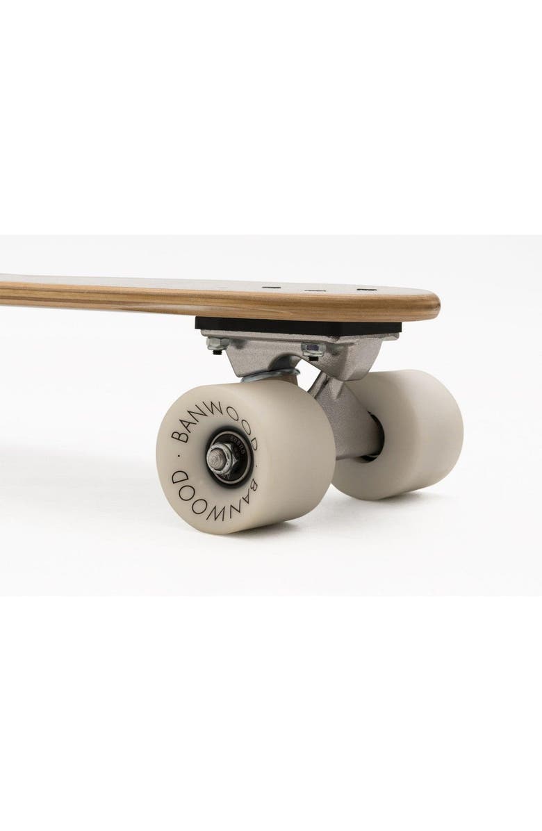 Banwood Skateboard Canadian Maple Outdoor Skating Kids Balance, Alternate, color, White