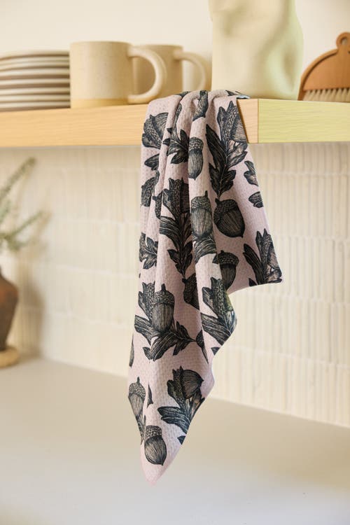 Geometry Kitchen Tea Towel Set In Brown