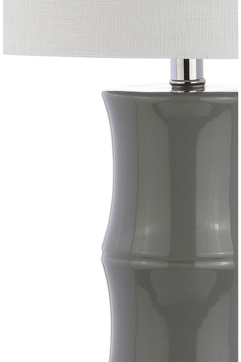 Tiki 26.5" Ceramic LED Table Lamp, Alternate, color, Gray