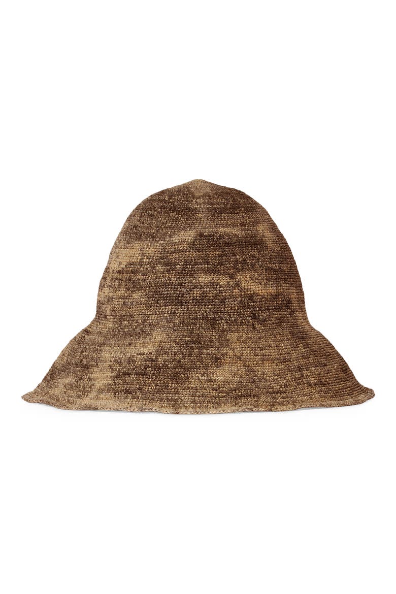 Teagan Raffia Bucket Hat, Main, color, BROWN