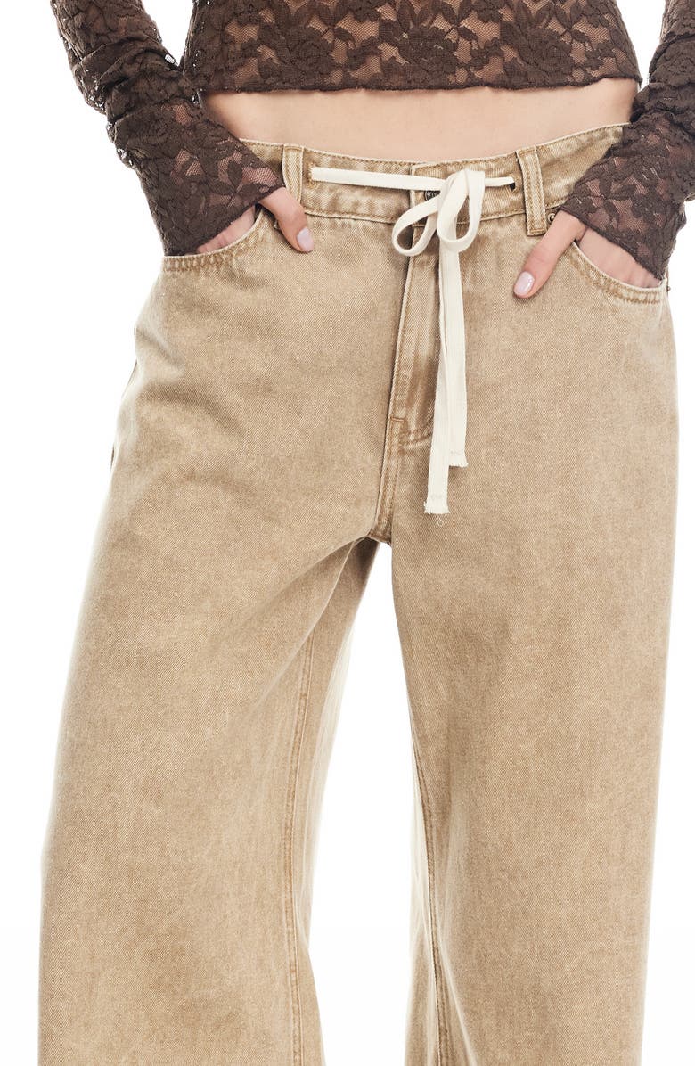 LIONESS Muse Baggy Jeans, Alternate, color, Camel