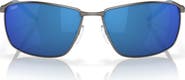Costa Del Mar Turret 63mm Oversize Polarized Mirrored Rectangular Sunglasses