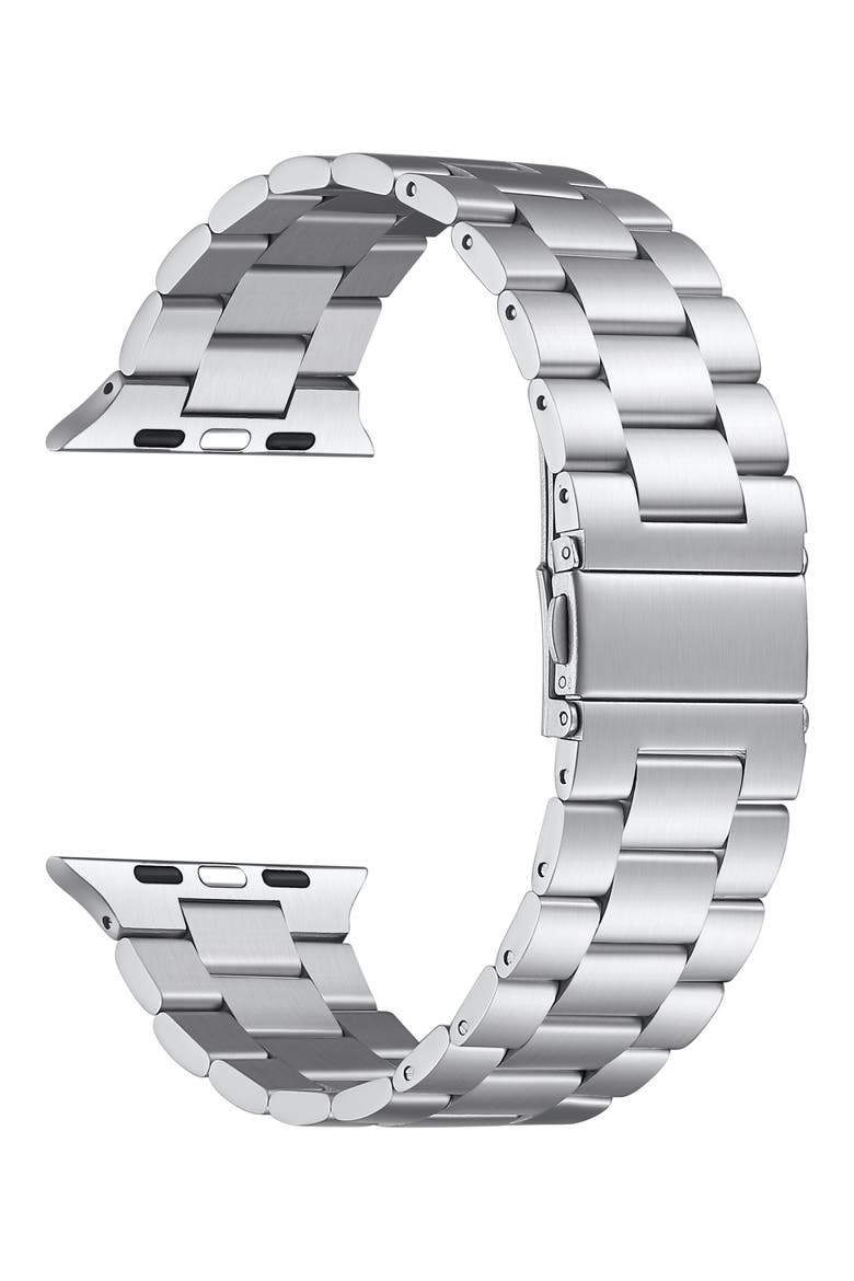 Sloan Stainless Steel Apple Watch® Bracelet Watchband, Alternate, color, SILVER