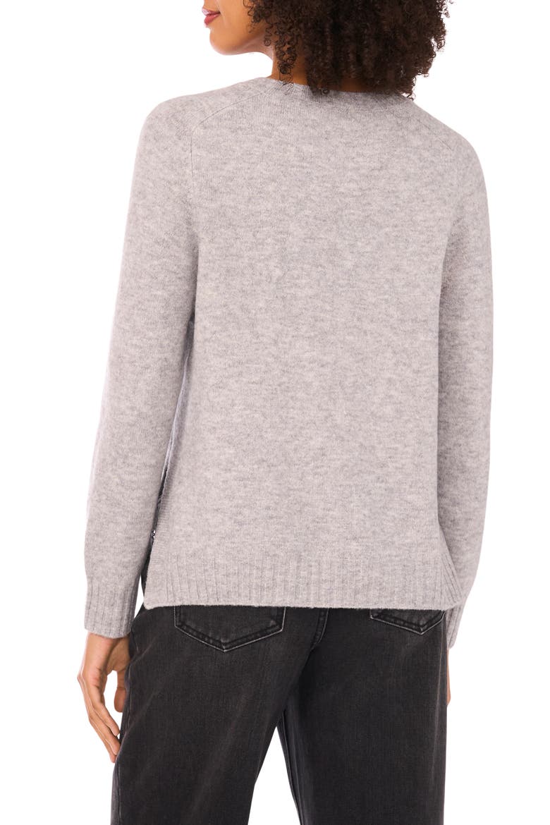 Cozy Pullover Sweater, Alternate, color, LIGHT HEATHER GREY