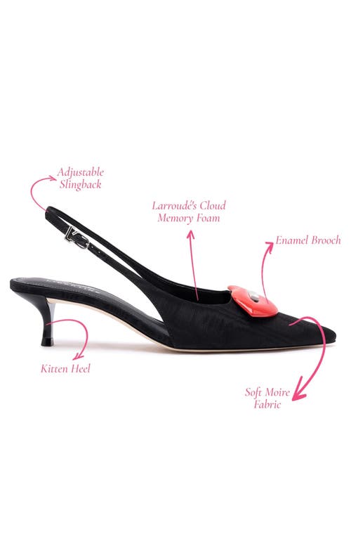 Larroude Larroudé X Libertine Lips Pump Lo In Black