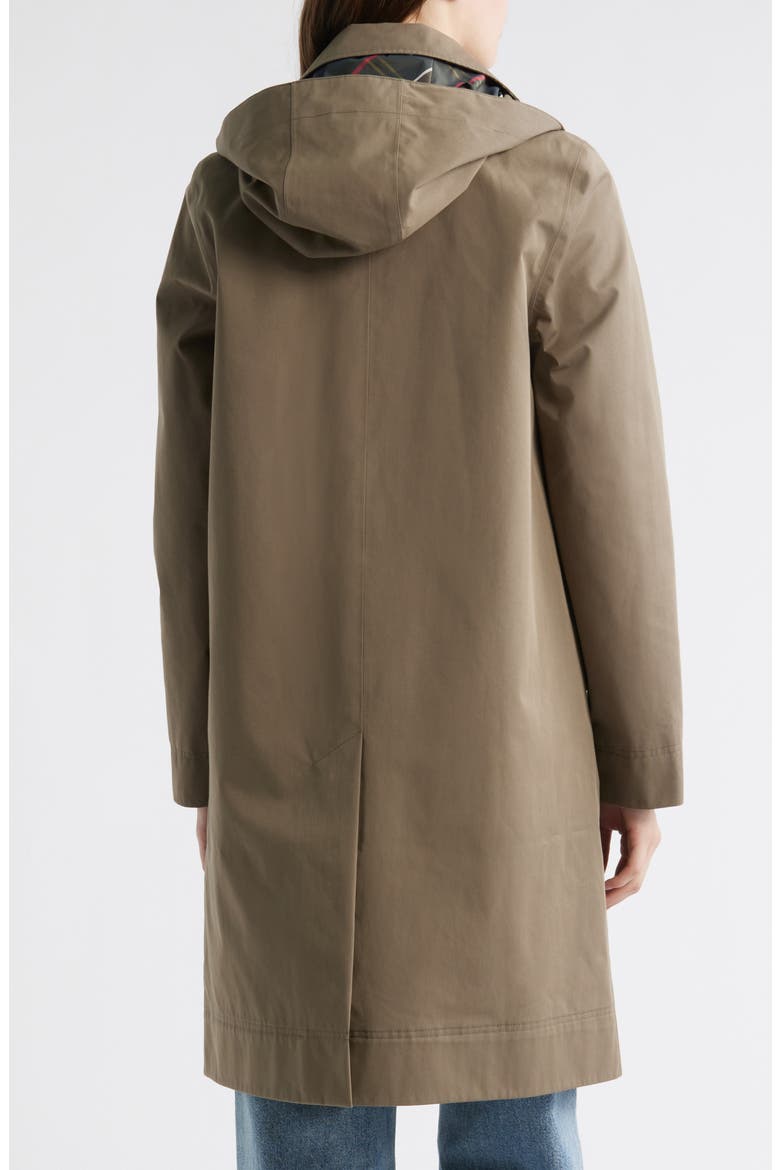 Hebrides Longline Waterproof Jacket with Removable Hood, Alternate, color, WINTER MOSS
