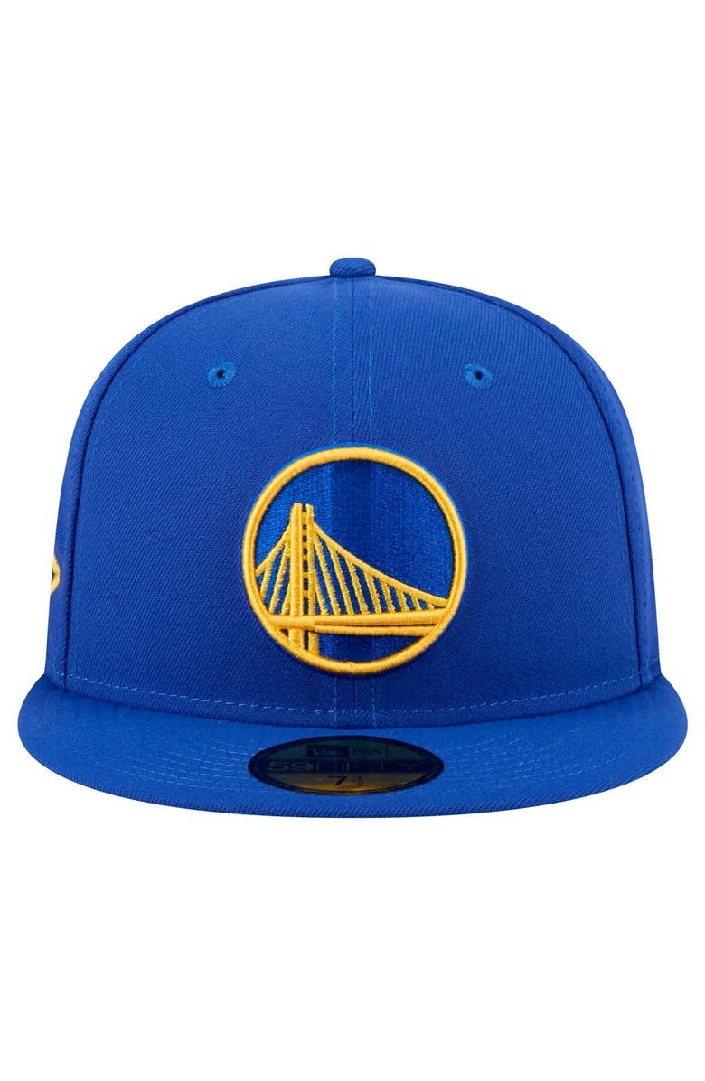 New Era Men's New Era Royal Golden State Warriors Throwback Pennant 59FIFTY Fitted Hat, Alternate, color, Royal