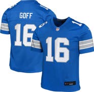 Nike Youth Nike Jared Goff Blue Detroit Lions Team Player Game Jersey