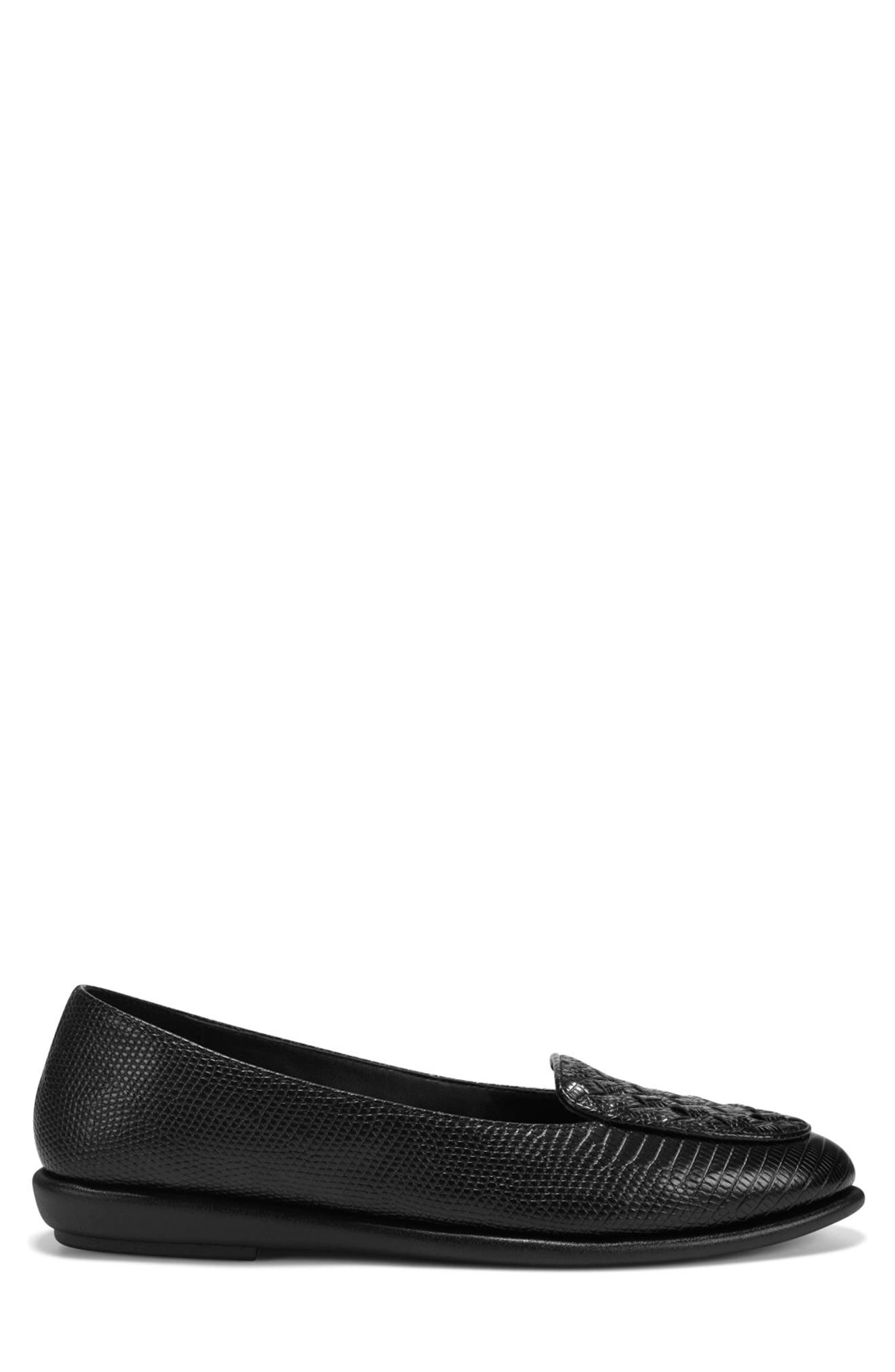 Brielle Loafer, Alternate, color, BLACK LIZARD