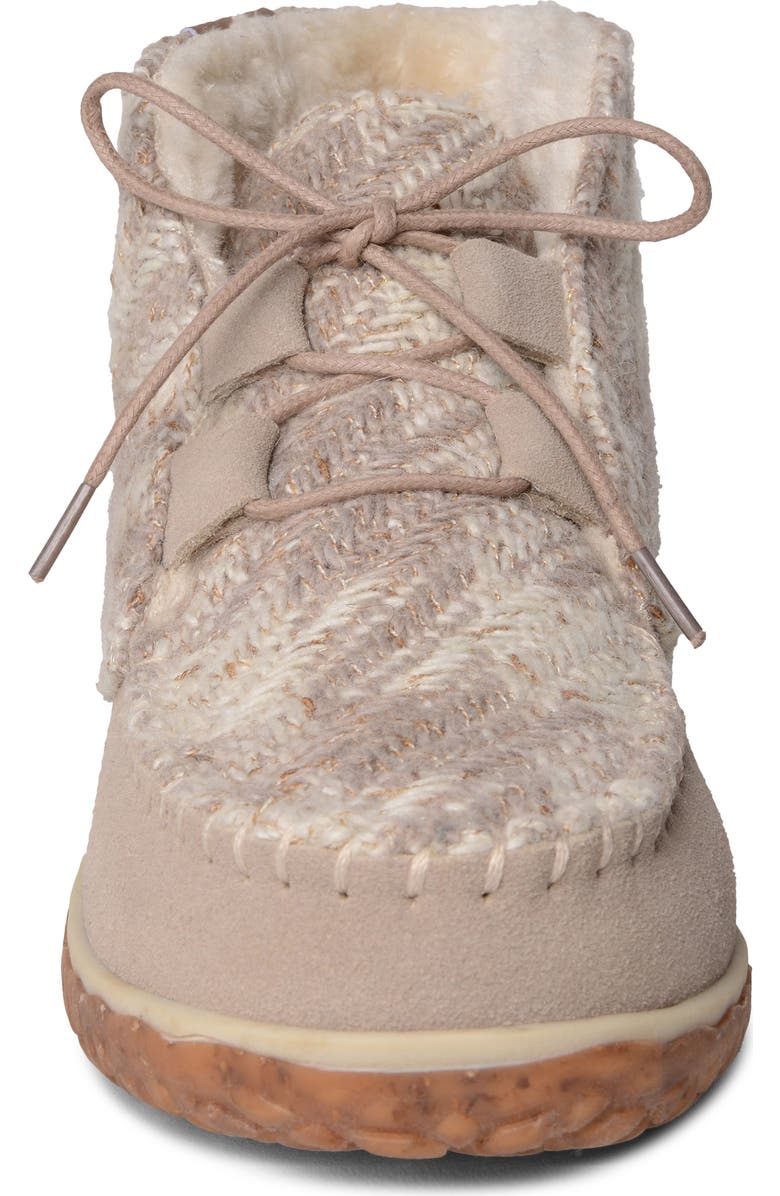 Minnetonka Torrey Faux Fur Lined Slipper Bootie, Alternate, color,