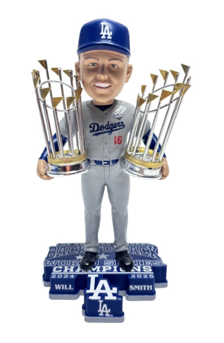 FOCO Will Smith (Dodgers) 2025 World Seriess Back to Back Champs Bobblehead, Main, color, Multi-Color