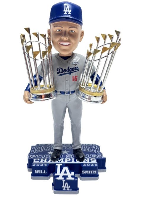 Will Smith (Dodgers) 2025 World Seriess Back to Back Champs Bobblehead