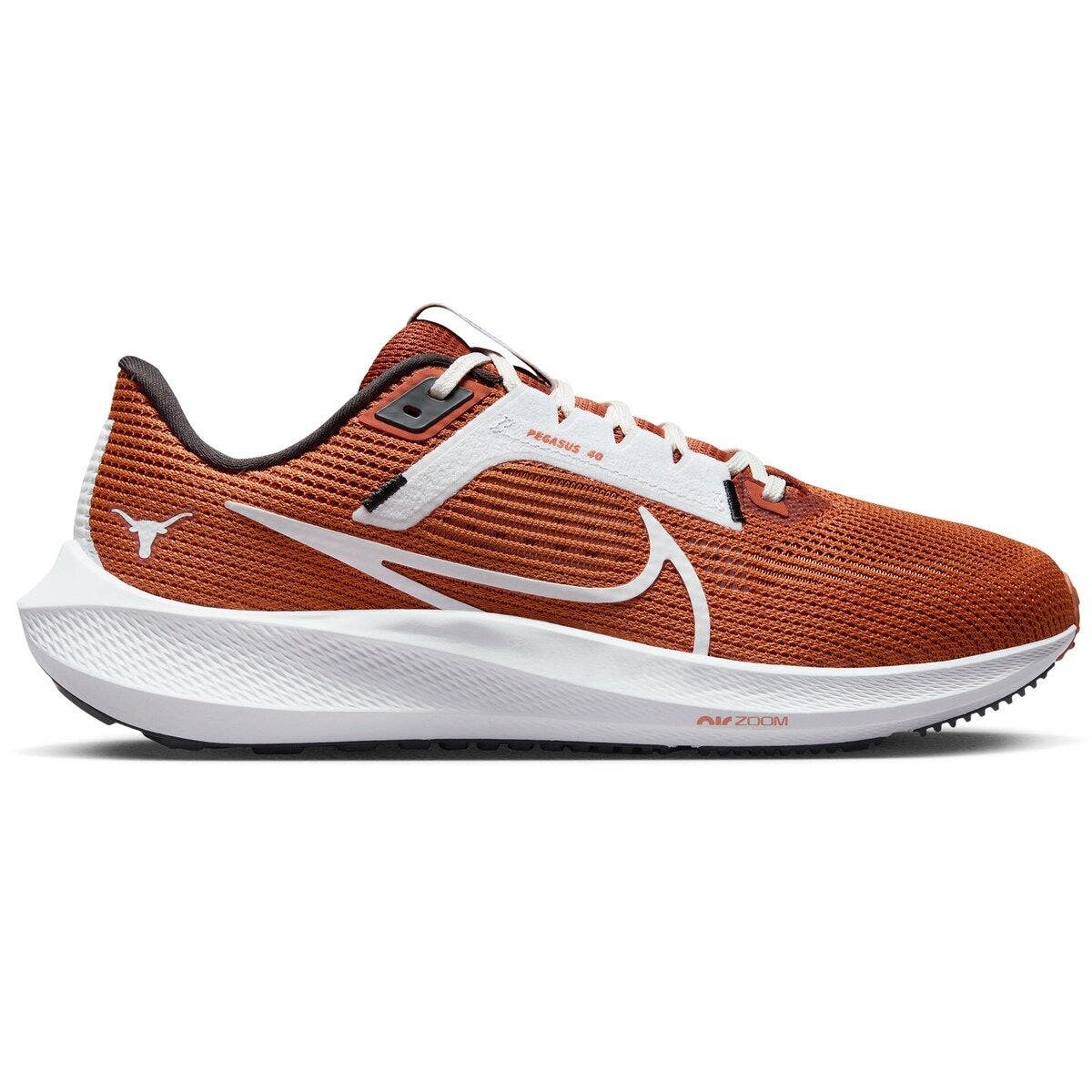 Nike Unisex Nike Texas Orange Texas Longhorns Zoom Pegasus 40 Running Shoe, Alternate, color, 