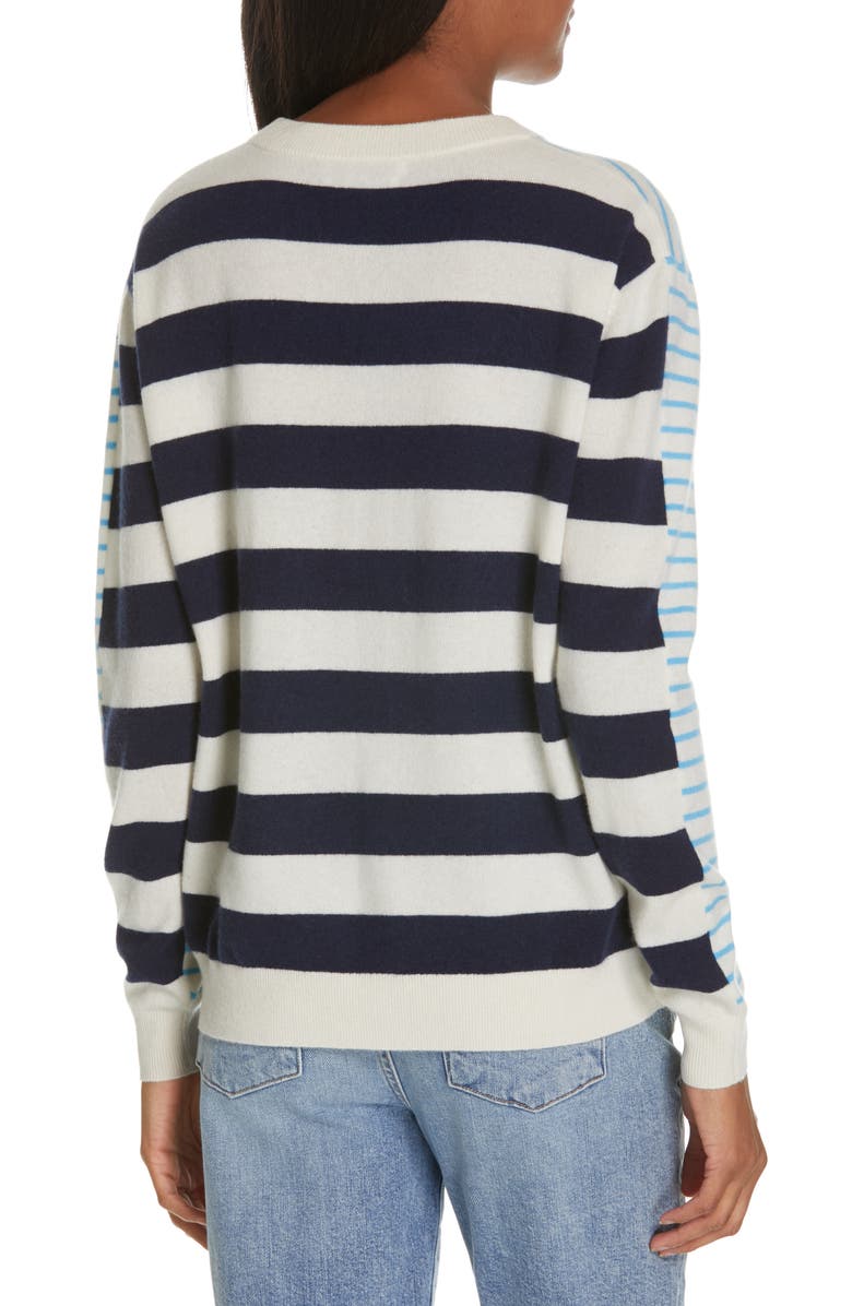 Nordstrom Signature Multi Stripe Cashmere Sweater, Alternate, color,
