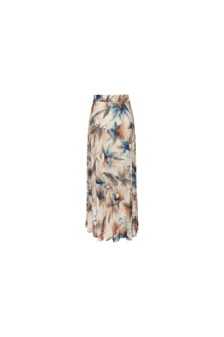 Side Slit Maxi Skirt, Alternate, color, Blue Sand