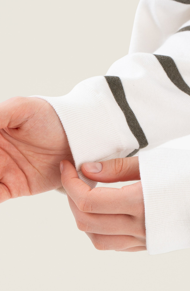 Italic Florence Featherlight Relaxed Sweater, Alternate, color, Vetiver / Ecru