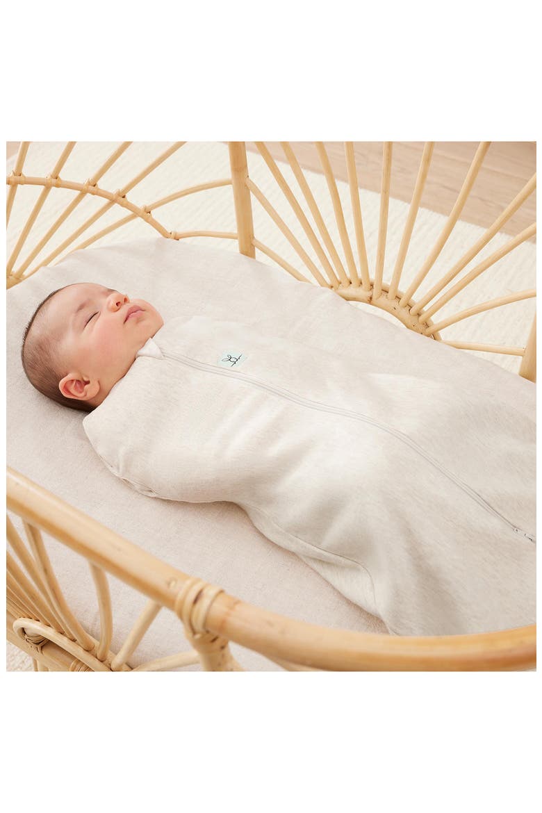 1.0 TOG Organic Cotton Cocoon Swaddle Sack, Alternate, color, OATMEAL MARLE