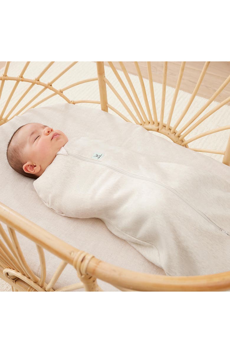 ergoPouch 1.0 TOG Organic Cotton Cocoon Swaddle Sack, Alternate, color, Oatmeal Marle