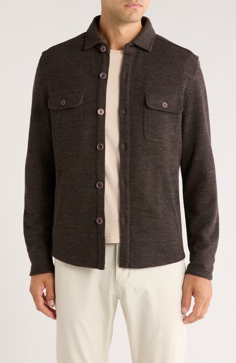 Mezner Wool & Cotton Knit Overshirt