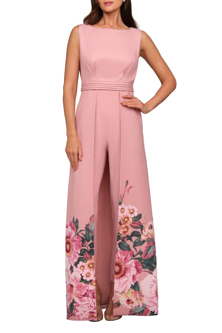 Marilotte Floral Print Maxi Jumpsuit, Alternate, color, ROSE PETAL MULTI