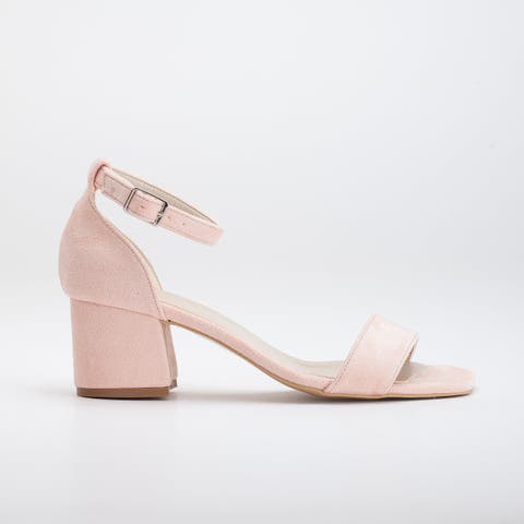 Light pink short heels best sale