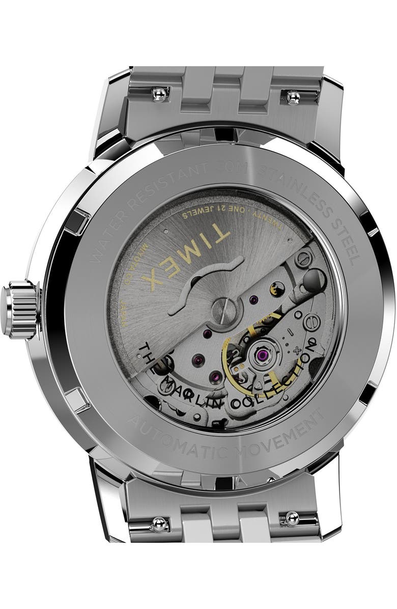 Timex<sup>®</sup> Marlin Automatic Bracelet Watch, 40mm, Alternate, color, Stainless Steel