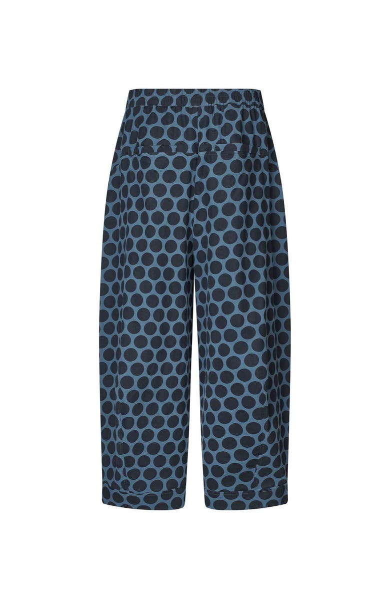 Masai Copenhagen Cropped Velvet Wide Leg Pants, Alternate, color, Navy Blazer