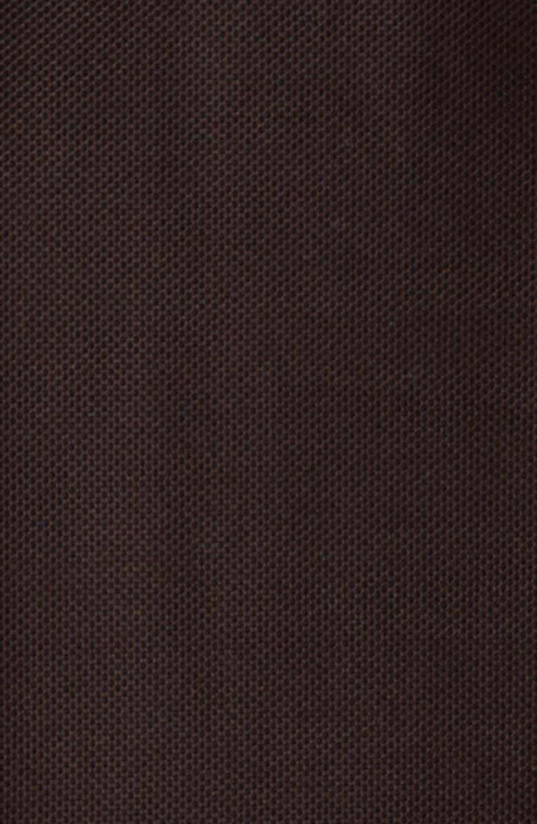 Burberry Evan Check Collar Cotton Piqué Polo, Alternate, color, Clove Brown