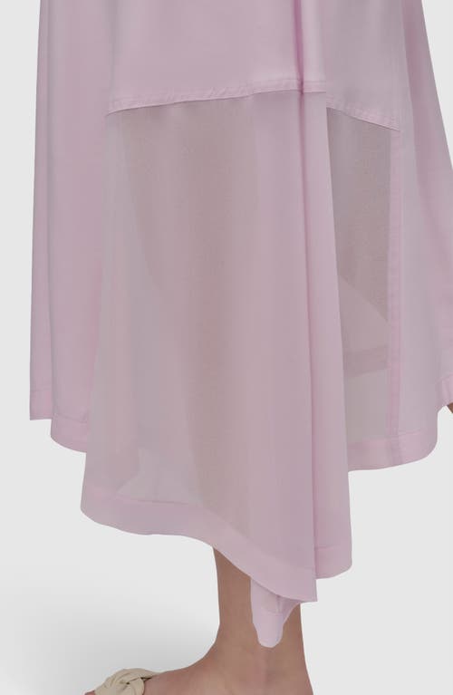 Dkny Handkerchief Hem Maxi Skirt In Pink